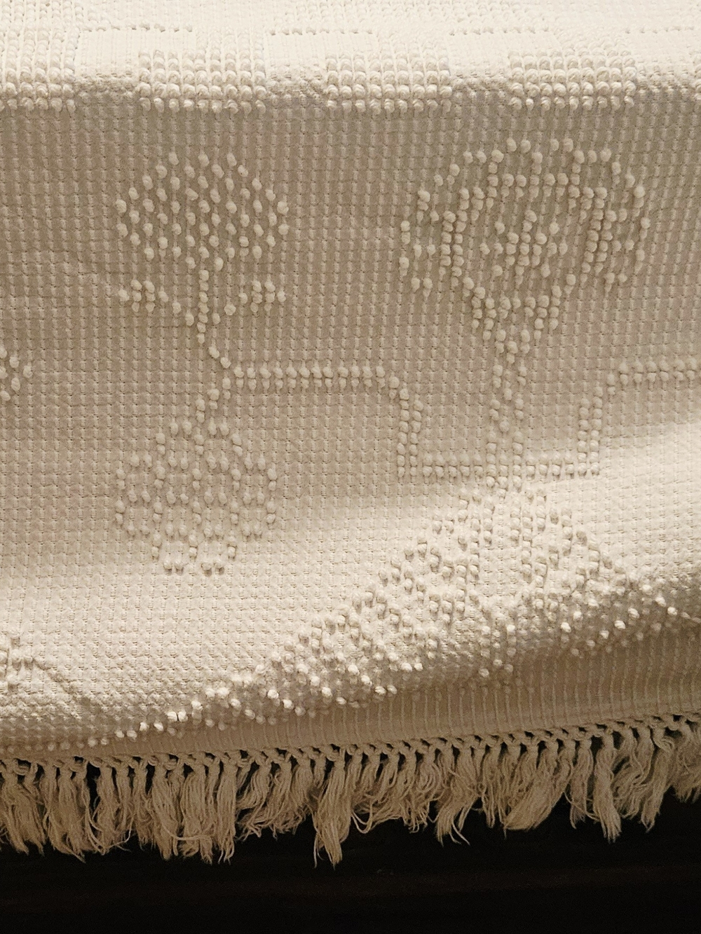 Vintage Chenille Hobnail Bates George Washington Bedspread 108x94 Cutter. - Picture 8 of 8